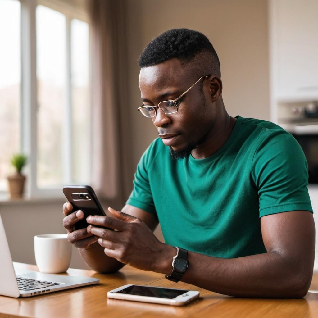 Man trading forex